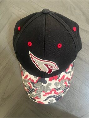 Arizona Cardinals Black & Red Camo Baseball Cap